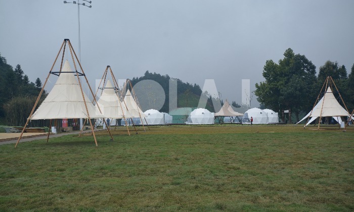 網紅竹節燈籠帳篷